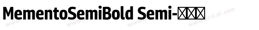 MementoSemiBold Semi字体转换